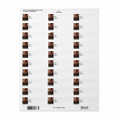 Oranje fiets van Brownstone Etiket (Full Sheet)