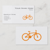 Oranje fiets visitekaartje (Voorkant / Achterkant)