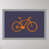 oranje fietsenfiets poster (Voorkant)