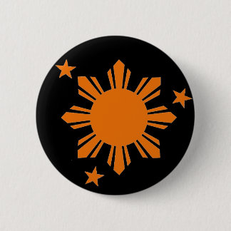 Oranje Filippino Sun/Stars Button