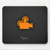 Oranje filmcamera muismat (Voorkant)