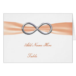 Oranje finity Wedding Table Place Card
