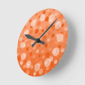 Oranje fizz 'bubbels' klok rond (Hoek)