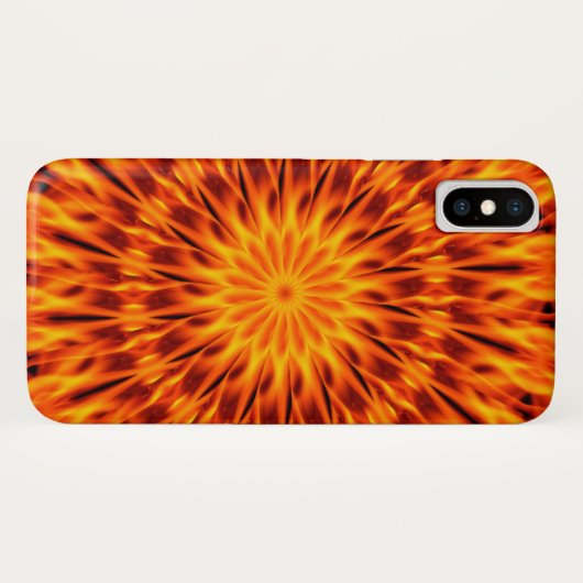 Oranje Flames Kaleidoscope Case-Mate iPhone Case (Achterkant (horizontaal))