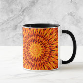Oranje Flames Kaleidoscope Mok