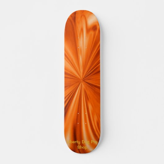 ORANJE FLAMING SHREDDER PRO SKATEBOARDS (Voorkant)
