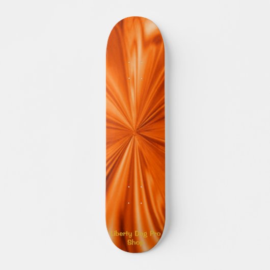 ORANJE FLAMING SHREDDER PRO SKATEBOARDS (Voorkant)