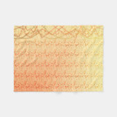 Oranje Fleece Deken (Voorkant (Horizontaal))