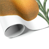  Oranje flessenpatroon op wit Cadeaupapier (Rol Hoek)