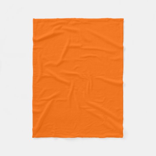 Oranje, flexibele kleurenweergave voor de veilighe fleece deken (Voorkant)