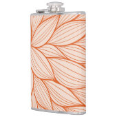 Oranje Floral design Heupfles (Links)