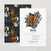 Oranje Floral Gothic Wedding