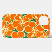 Oranje Floral Hibiscus Hawaiian Flowers iPad Case (Achterkant (horizontaal))