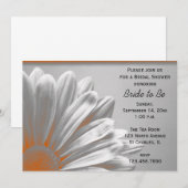 Oranje Floral Highlight Vrijgezellenfeest Kaart (Voorkant / Achterkant)