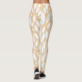 Oranje Floral Leggings (Achterkant)