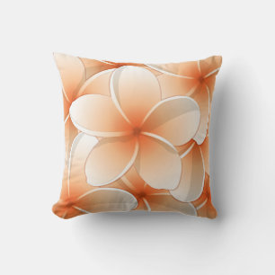 Oranje Floral omkeerbare decoratieve piloot Kussen