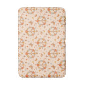 Oranje Floral Patroon Badmat (Voorkant Verticaal)