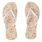 Oranje Floral Patroon Teenslippers (Voetbed)