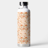Oranje Floral Patroon Waterfles (Rechts)
