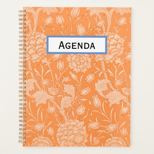 Oranje Floral Planner (Voorkant)