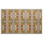 Oranje Floral Stof (Yard (91,4 cm))