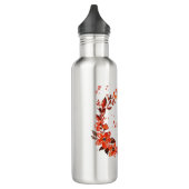Oranje Floral Waterfles (Links)