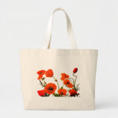Oranje Floral Waterverf Bright Weddings 2023 Grote Tote Bag (Voorkant)