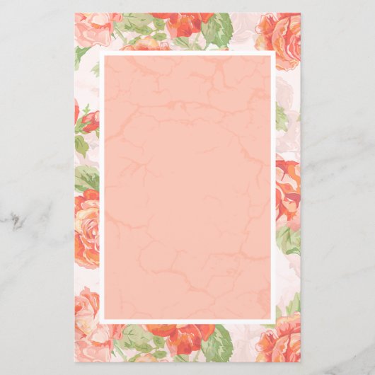 Oranje floreel roos (Voorkant)