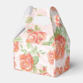 Oranje floreel roos gunstige doos bedankdoosjes (Achterkant)