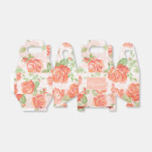 Oranje floreel roos gunstige doos bedankdoosjes (Uitgevouwen)