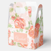 Oranje floreel roos gunstige doos bedankdoosjes (Geopend)