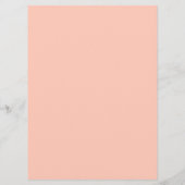 Oranje floreel roos menu (Achterkant)