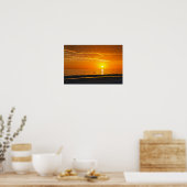 Oranje Florida Zonsondergang Poster (Keuken)