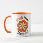 Oranje Flower BFTG Coffee Mok (Links)