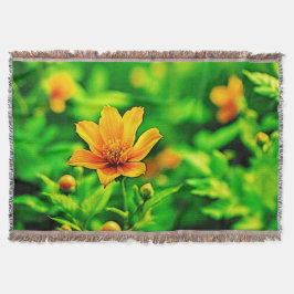 Oranje Flower Bokeh Sunny Deken