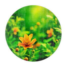 Oranje Flower Bokeh Sunny Snijplank