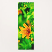 Oranje Flower Bokeh Sunny Yogamat (Voorkant)