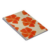 Oranje Flowers Notitieboek (Rechterzijde)