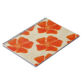 Oranje Flowers Notitieboek (Linkerzijde)