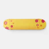Oranje Flowers Skateboard (Horizontaal)