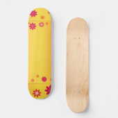 Oranje Flowers Skateboard (Voorkant)