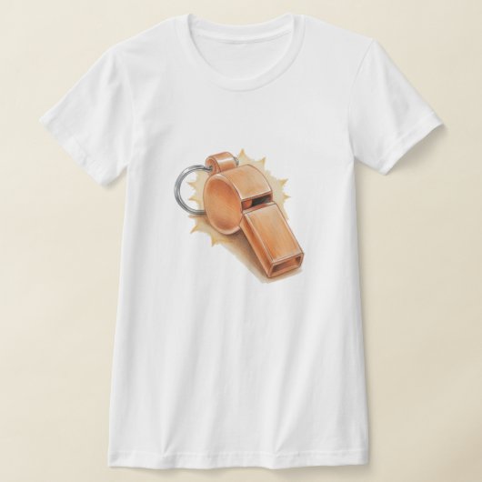 Oranje fluit vrouw T T-shirt (Laagn)