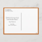 Oranje Foliage Krans Happy Thanksgiving Feestdagenkaart (Achterkant)