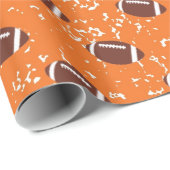Oranje Football-omslagpapier Cadeaupapier (Rol Hoek)