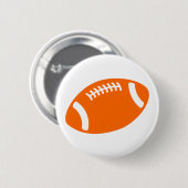 Oranje Football Ronde Button 5,7 Cm (Voorkant /achterkant)