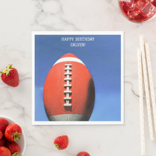 Oranje Football Verjaardagsfeest papier servetten