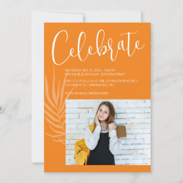 Oranje Foto Afstuderen Kaart