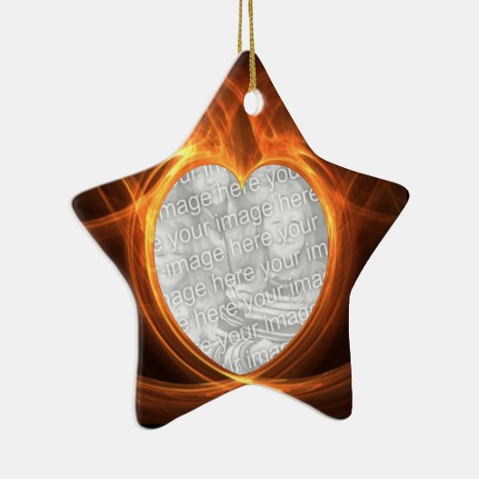 Oranje foto Afstuderen keepomwille Keramisch Ornament (Rechts)