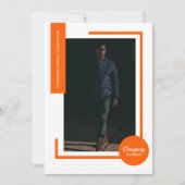 Oranje Foto Afstuderen Modern (Voorkant)