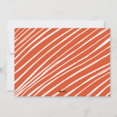 Oranje foto gewoon leuk feestdagenkaart (Achterkant)